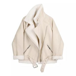 ZARA Winter Coat Cream Color